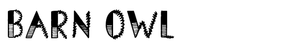 Barn Owl font preview